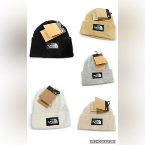 The North Face Unisex Black,Grey, Beige,Camel and White Beanies 5 pack